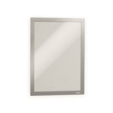 DURABLE Mágneses tasak, A4, öntapadó háttal, DURABLE DURAFRAME®, ezüst (DB489923) információs tábla, állvány