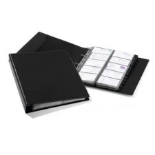 DURABLE Névjegytartó, 400 db-os, gyűrűs, DURABLE VISIFIX® Economy, fekete (DB244401) névjegytartó