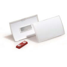 DURABLE Névkitűző, mágneses, 54x90 mm, DURABLE &quot;CLICK FOLD&quot;, áttetsző névkitűző