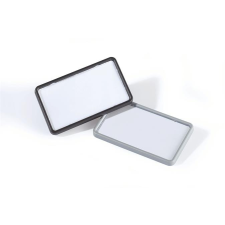 DURABLE Névkitűző, mágnessel, 75x40 mm, DURABLE, fekete névjegytartó