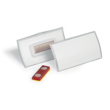 DURABLE Névkitűző, mágnessel, elfordulásgátlóval, 75x40 mm, DURABLE CLICK FOLD névkitűző