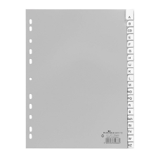DURABLE Regiszter DURABLE műanyag A/4 A-Z 20 részes szürke regiszter és tartozékai