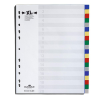 DURABLE Regiszter DURABLE műanyag A/4 maxi 20 színes + index fülek