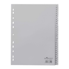 DURABLE Regiszter DURABLE műanyag nyomtatott A/4 1-31 részes szürke regiszter és tartozékai