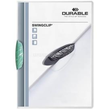 DURABLE Swingclip A4 30lapos sötét zöld clip-mappa (DURABLE_226032) mappa