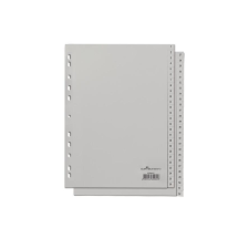 DURABLE Zahlenregister A4 gepr Taben 1-52 PP volldeck. grau (650410) mappa