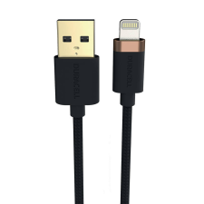 DURACELL 7022 USB-A apa - Lightning apa 2.0 Adat és töltő kábel - Fekete (2m) kábel és adapter