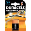 DURACELL elem Plus Power 6LR61 / PP3 9V-Block 1db/csom.