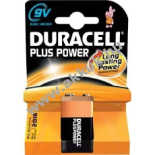 DURACELL elem Plus Power 6LR61 / PP3 9V-Block 1db/csom. 9 v-os elem
