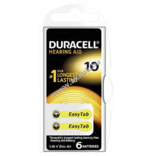 DURACELL hallókészülék elem DA10 6db/csom. gombelem
