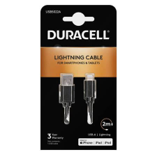 DURACELL USB - Lightning kábel 2m fekete (USB5022A) (USB5022A) kábel és adapter
