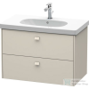 Duravit Brioso 82 cm-es alsó szekrény D-Code mosdóhoz, matt taupe színben BR414609191 ( BR41460 )