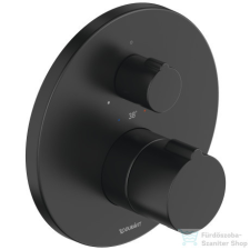 Duravit C.1 falsík alatti termosztátos kád/zuhanycsaptelep, matt fekete C14200016046 csaptelep