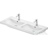 Duravit D-CODE 120x48 cm-es fali dupla mosdó, fehér 24001200002