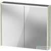 Duravit D-CODE 80x70 cm-es 2 ajtós tükrös szekrény világítással, dugaljjal, matt halványöld DC71060HHHH0000