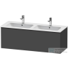 Duravit D-NEO 1280x462 mm-es 1 fiókos alsószekrény 233613 mosdóhoz,Graphite Matt Decor DE426504949