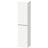 Duravit D-NEO 176x40x36 cm-es 1 ajtós magas szekrény rozsdamentes acél hatású fogantyúval, jobbos, matt fehér DE1328R70180000