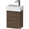 Duravit D-NEO 364x222 mm-es 1 ajtós függesztett szekrény 072438 mosdóhoz,jobbos, Walnut Dark Decor DE4218R2121