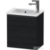 Duravit D-NEO 410x274 mm-es 1 ajtós,jobbos,függesztett szekrény 072343 mosdóhoz,Black Oak DE4259R1616