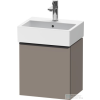 Duravit D-NEO 434 x 322 mm-es 1 ajtós szekrény Vero Air kézmosóhoz,balos, Basalt Matt Decor DE4217L4343