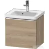 Duravit D-NEO 48,4x37,2 cm-es, 1 fiókos fali szekrény, króm fogantyúval, 074250XXX mosdóhoz, márványos tölgy DE4248010550000