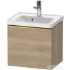 Duravit D-NEO 48,4x37,2 cm-es, 1 fiókos fali szekrény, polírozott arany színű fogantyúval, 074250XXX mosdóhoz, márványos tölgy DE4248034550000
