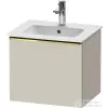 Duravit D-NEO 51x40,2 cm-es, 1 fiókos fali szekrény, polírozott arany színű fogantyúval, 233653XXX mosdóhoz, matt taupe DE4260034910000