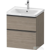 Duravit D-NEO 584x452 mm-es 2 fiókos függesztett szekrény 236760XXX mosdóhoz,Oak Terra DE4359035350000