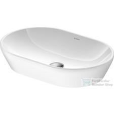 Duravit D-Neo 60x40 cm-es túlfolyó nélküli ráültethető mosdó, fehér 2372600070 szaniter