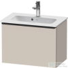 Duravit D-NEO 610x372 mm-es 1 fiókos alsószekrény 234263 mosdóhoz,Taupe Matt Decor DE426809191