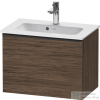 Duravit D-NEO 610x372 mm-es 1 fiókos alsószekrény 234263 mosdóhoz,Walnut Dark Decor DE426802121