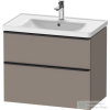 Duravit D-NEO 634x452 mm-es 2 fiókos függesztett szekrény 236780XXX mosdóhoz,Basalt Matt Decor DE435504343