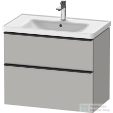 Duravit D-NEO 634x452 mm-es 2 fiókos függesztett szekrény 236780XXX mosdóhoz,Concrete Grey Matt Decor DE435500707 fürdőszoba bútor