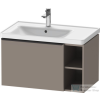 Duravit D-NEO 784x452 mm-es 1 fiókós,nyitott polcos függesztett szekrény 236980 mosdóhoz,Basalt Matt Decor DE425804343
