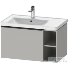 Duravit D-NEO 784x452 mm-es 1 fiókós,nyitott polcos függesztett szekrény 236980 mosdóhoz,Concrete Grey Matt Decor DE425800707 fürdőszoba bútor