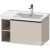 Duravit D-NEO 784x452 mm-es 1 fiókós,nyitott polcos függesztett szekrény 237080 mosdóhoz,Taupe Matt Decor DE425709191