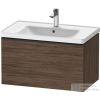 Duravit D-NEO 784x 452 mm-es 1 fiókós függesztett szekrény,Walnut Dark Decor DE425502121