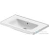 Duravit D-NEO 800x480 mm-es bútorral aláépíthető mosdó csaplyuk nélkül, fehér 2367800060