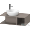 Duravit D-NEO 800x480 mm-es mosdó alá építhető alsószekrény, Basalt Matt Decor DE491804343