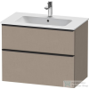 Duravit D-NEO 810x462 mm-es 2 fiókos függesztett szekrény 233683XXX mosdóhoz,Linen Decor DE436207575