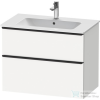 Duravit D-NEO 810x462 mm-es 2 fiókos függesztett szekrény 233683XXX mosdóhoz,White Matt Decor DE436201818