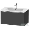 Duravit D-NEO 81x46,2cm-es, 1 fiókos fali szekrény, króm fogantyúval, 233683XXX mosdóhoz, matt grafit DE4262010490000
