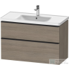 Duravit D-NEO 984x452 mm-es 2 fiókos függesztett szekrény 236710XXX mosdóhoz,Oak Terra DE435603535