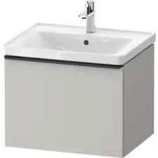 Duravit D-Neo szekrény 58.4x45.2x44 cm Függesztett, mosdó alatti szürke DE4249004220000 fürdőszoba bútor