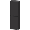 Duravit KETHO.2 132x40x24 cm-es, fali, 2 ajtós bútor, jobbos, szupermatt grafit K21319R80800000
