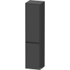 Duravit KETHO.2 176x40x36 cm-es, fali, 2 ajtós magas szekrény, jobbos, matt grafit K21329R49490000
