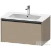 Duravit KETHO.2 81x48 cm-es, 1 fiókos fali szekrény, 233683XXX mosdóhoz, matt len K25063075750000