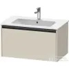 Duravit KETHO.2 81x48 cm-es, 1 fiókos fali szekrény, 233683XXX mosdóhoz, szupermatt taupe K25063083830000