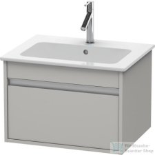 Duravit KETHO mosdó alá építhető 600x475 mm-es 1 fiókos alsószekrény 233663 mosdóhoz,Concrete Grey Matt Decor KT641800707 fürdőszoba bútor