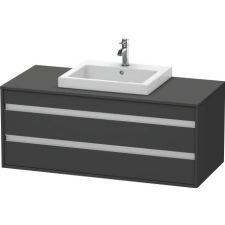Duravit Ketho szekrény 120x55x49.6 cm Függesztett, mosdó alatti grafit KT675604949 fürdőszoba bútor